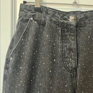 Black Studded Women's Jeans
